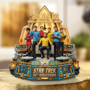 Star Trek 60th Anniversary Custom Shape Acrylic Plaque - TMTHU6909