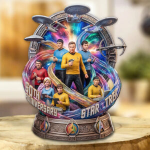 Star Trek 60th Anniversary Custom Shape Acrylic Plaque - TMTHU7055