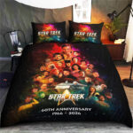 Star Trek 60th Anniversary 3-Piece Duvet Bedding Set – TMTHU7095