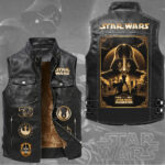 Star Wars 50th Anniversary 2027 Premium 2D Sleeveless Leather Vest – TMTHU6557