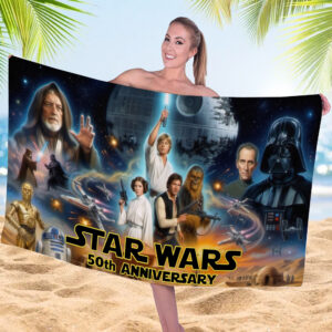 Star Wars 50th Anniversary Rectangle Beach Towel - TMTHU7072