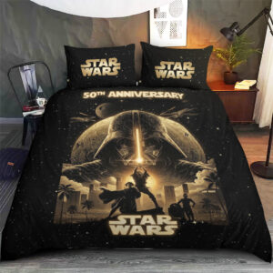 Star Wars 50th Anniversary 3-Piece Duvet Bedding Set - TMTHU6617