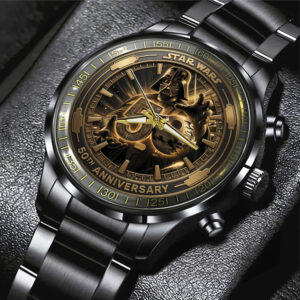 Star Wars 50th Anniversary Black Stainless Steel Watch - TMTHU6603