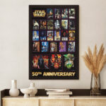 Star Wars 50th Anniversary Rectangle Canvas With Inner Frame – TMTHU6969