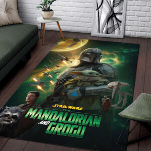 Star Wars: The Mandalorian and Grogu Rectangular Rug - TMTHU6951