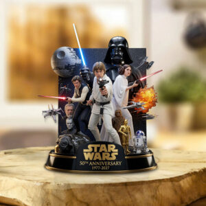 Star Wars 50th Anniversary Custom Shape Acrylic Plaque - TANTN23567