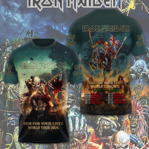 Iron Maiden 2026 World Tour 3D Apparel - TMTHU6605