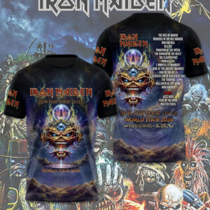Iron Maiden 2026 World Tour 3D Apparel - TMTHU6664