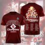 Oklahoma Sooners Champion 2026 NCAA Baseball Men’s College World Series Champions 3D Apparel – TMTHU6999