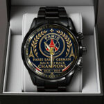 Paris Saint-Germain Champions of Europe 25/26 Black Stainless Steel Watch – TANTN23298