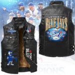 Toronto Blue Jays 50th Anniversary Premium 2D Sleeveless Leather Vest – TANTN23341