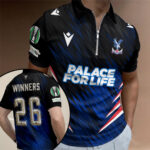 Crystal Palace FC UEFA Conference League Winners 2026 Zip Polo Shirt – TANTN23370