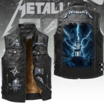 Metallica Tour 2026 Premium 2D Sleeveless Leather Vest – TANTN23396