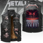 Metallica Tour 2026 Premium 2D Sleeveless Leather Vest – TANTN23397