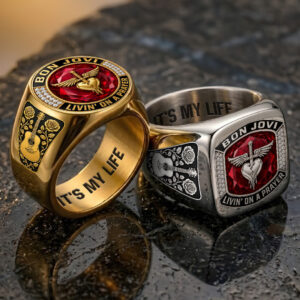 Bon Jovi 3D Engraved Ring - TANTN23406