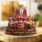 Arsenal FC Premier League Champions 25/26 Custom Shape Acrylic Plaque – TANTN23492