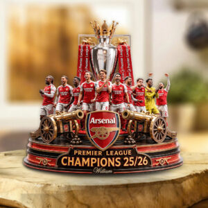 Arsenal FC Premier League Champions 25/26 Custom Shape Acrylic Plaque - TANTN23492