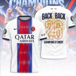 Paris Saint-Germain Champions of Europe 25/26 3D Apparel – TANTN23549
