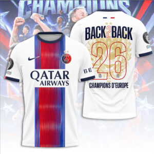Paris Saint-Germain Champions of Europe 25/26 3D Apparel - TANTN23549