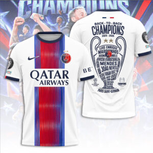 Paris Saint-Germain Champions of Europe 25/26 3D Apparel - TANTN23550