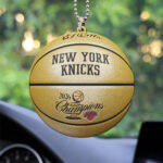 New York Knicks NBA Finals Champions 2026 Custom shape 2-sided Acrylic Car Ornament – TANTN23626