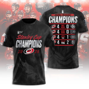 Carolina Hurricanes Stanley Cup Champions 2026 3D Apparel - TANTN23659
