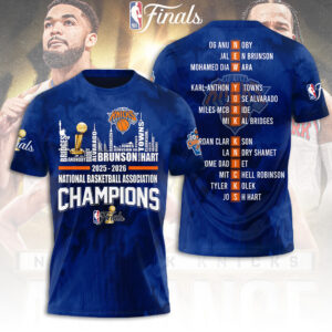 New York Knicks NBA Finals Champions 2026 3D Apparel - TANTN23668