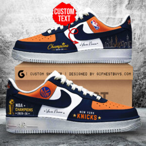 Personalized New York Knicks NBA Finals Champions 2026 AF1 Sneaker – TANTN23670