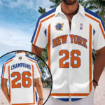 New York Knicks NBA Finals Champions 2026 Short Sleeve Button-Down Shirt – TANTN23676