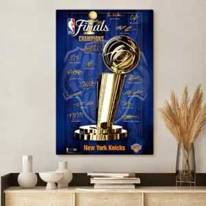 New York Knicks NBA Finals Champions 2026 Rectangle Canvas With Inner Frame - TANTN23724