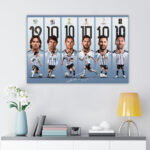 Argentina National Team x Lionel Messi Rectangle Canvas With Inne Frame – TANTN23734