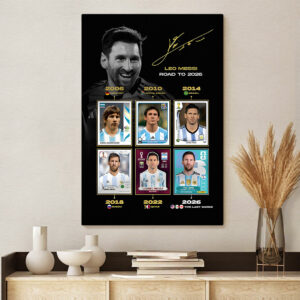 Argentina National Team x Lionel Messi Rectangle Canvas With Inne Frame - TANTN23735