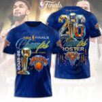 New York Knicks NBA Finals Champions 2026 3D Apparel – TANTN23797