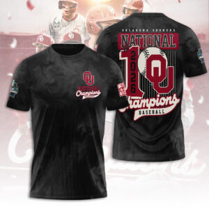 Oklahoma Sooners 2026 NCAA Baseball Men's College World Series Champions 3D Apparel - TANTN23843
