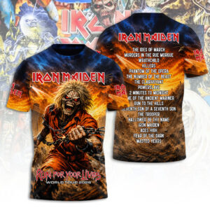 Iron Maiden Tour 2026 3D Apparel - TANTN23971