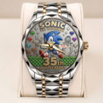 Sonic the Hedgehog 35th Anniversary Alloy Luxury Quartz Watch – TANTN23988