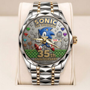 Sonic the Hedgehog 35th Anniversary Alloy Luxury Quartz Watch - TANTN23988