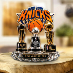 New York Knicks NBA Finals Champions 2026 Shape Acrylic Plaque - TANTN24005