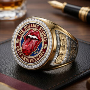 The Rolling Stones 65th Anniversary 3D Engraved Ring - TMTHU7159