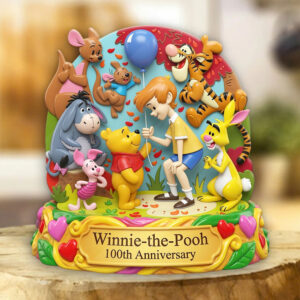 Winnie-the-Pooh 100th Anniversary 2026 Custom Shape Acrylic Plaque - TMTHU6727