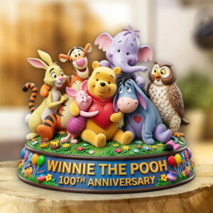 Winnie-the-Pooh 100th Anniversary Custom Shape Acrylic Plaque - TMTHU7006