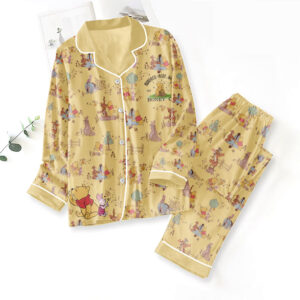 Winnie-the-Pooh 100th Anniversary Satin Pajama Set with Piping - TMTHU6751