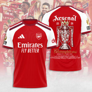 Arsenal FC Premier League Champions 25/26 3D Apparel - TANTN24491