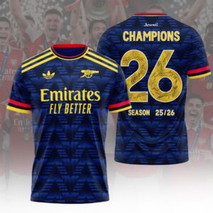 Arsenal FC Premier League Champions 25/26 3D Apparel - HOATT19927