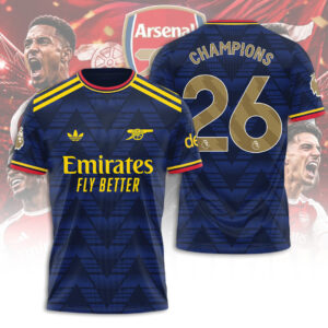 Arsenal FC Premier League Champions 25/26 3D Apparel - TANTN24494