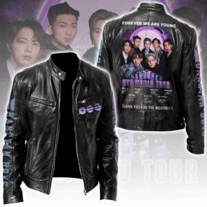 BTS Tour 2026 Motorcycle Leather Jacket - TANTN24518