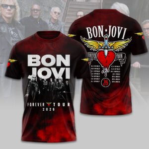 Bon Jovi Forever Tour 2026 3D Apparel - HOATT19348