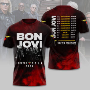 Bon Jovi Forever Tour 2026 3D Apparel - HOATT19349