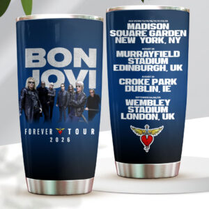 Bon Jovi Forever Tour 2026 Tumbler Cup - HOATT19739