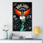 Bon Jovi Tour 2026 Rectangle Canvas With Inner Frame – TANTN24439